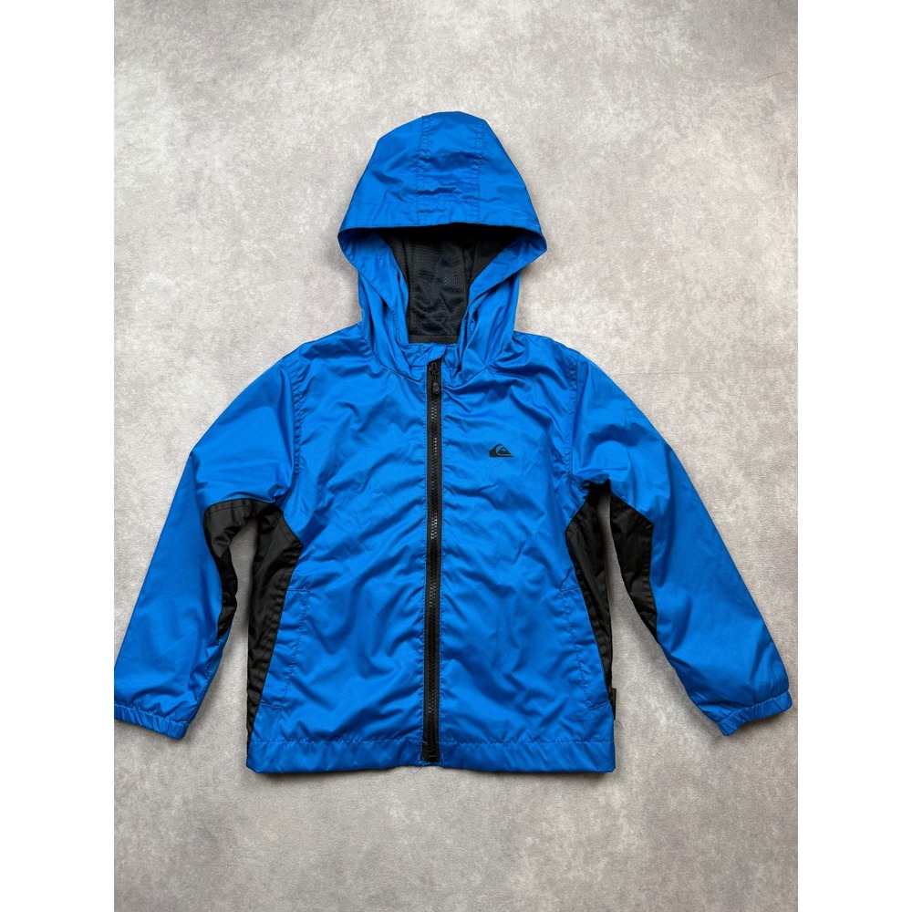 Quiksilver Kids 4T Blue QuikTech 600mm Hooded Windbreaker Jacket Mesh Outdoors